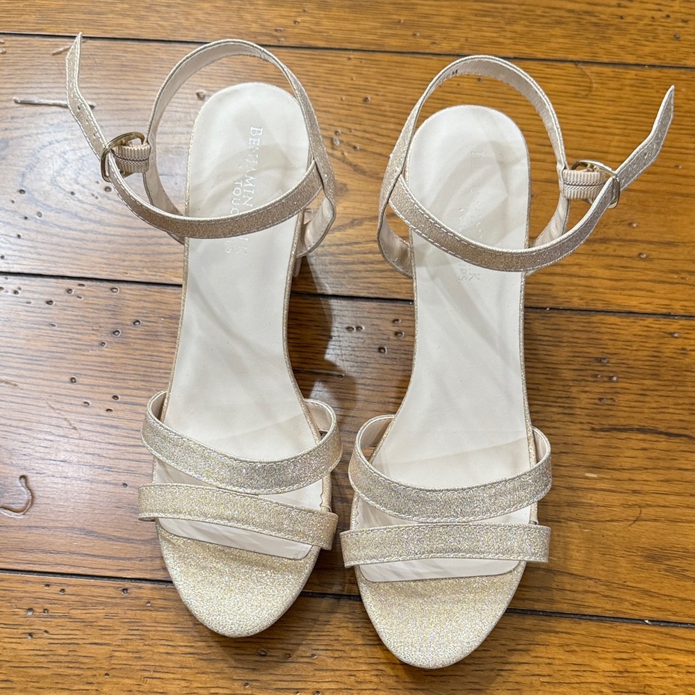 Benjamin Walk Glittery Gold Sandals